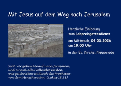 Lobpreisgottesdienst am 4. M&auml;rz