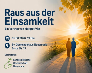 Vortrag "Raus aus der Einsamkeit"